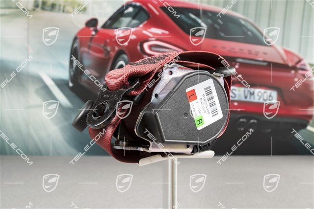 Seat belt, Bordeaux Red, L=R