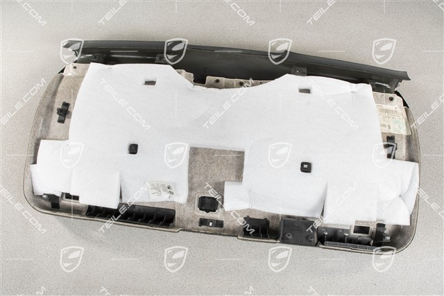 Tapicerka tylnej klapy, Perłowy welur, Automatyczne zamykanie, czarna