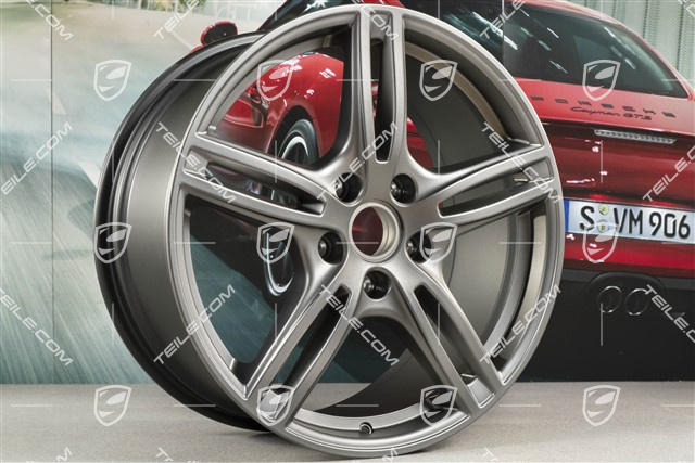 20" komplet felg Turbo, 10,5J x 20 ET71 + 9,5J x 20 ET71, do użytku w zimie, Platinum półmat satyna
