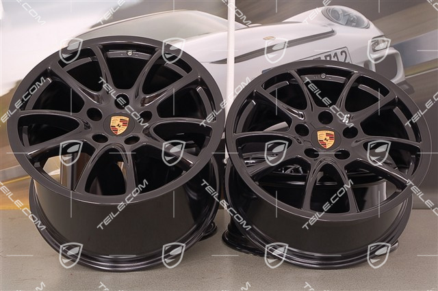19" Komplet felg GT3, 8,5J x 19 ET53 + 12J x 19 ET68, czarne