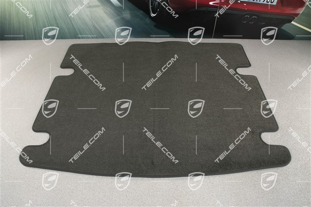 Velours Matte für Kofferraum, schwarz