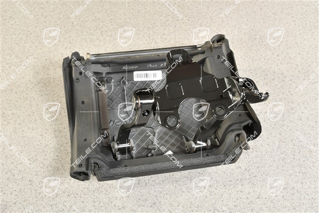 Lagerbock Klappe mit Puffer für Lenker, Targa, Schwarzmatt, L