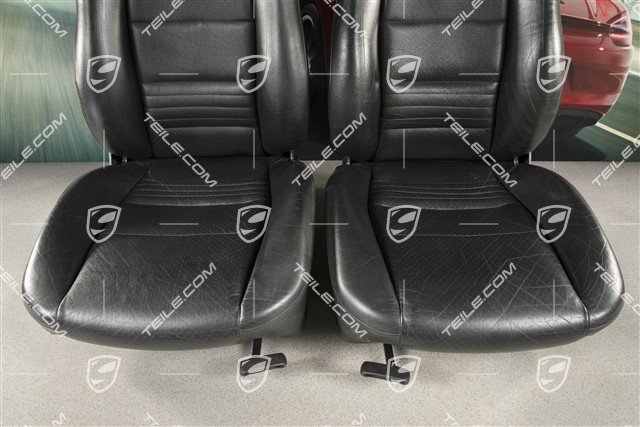 Sportsitze (breit), manual einstellbar, Heizung, Leder, schwarz, Satz L+R