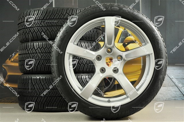 19-inch Cayman S winter wheels set, rims 8J x 19 ET57 + 10J x 19 ET45 + NEW Michelin Pilot Alpin 4 winter tires 235/40 R19 +265/40 R19