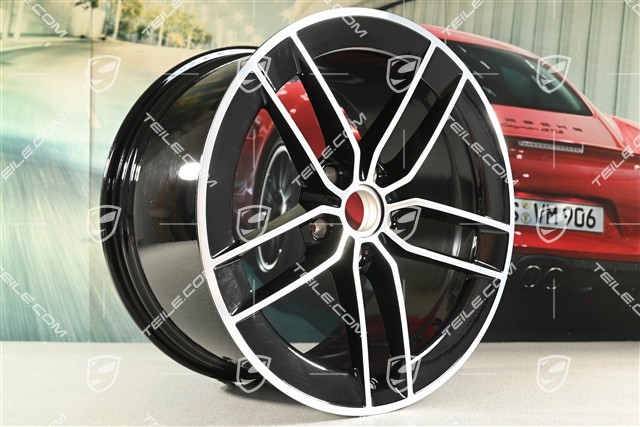 21" Carrera Exclusive Design wheel rim, 11.5J x 21 ET79, black high gloss, gloss-finished