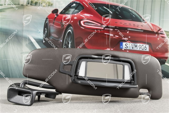 Sonnenblende, mit Spiegel, Espresso, Cabrio / Targa, R