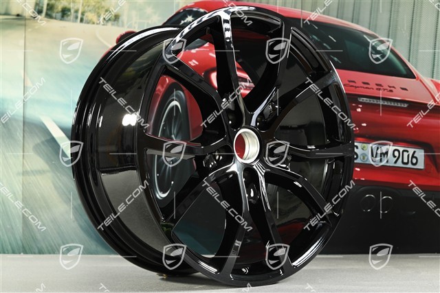 21-inch wheel rim, Exclusive Design, 9,5J x 21 ET46, black high gloss