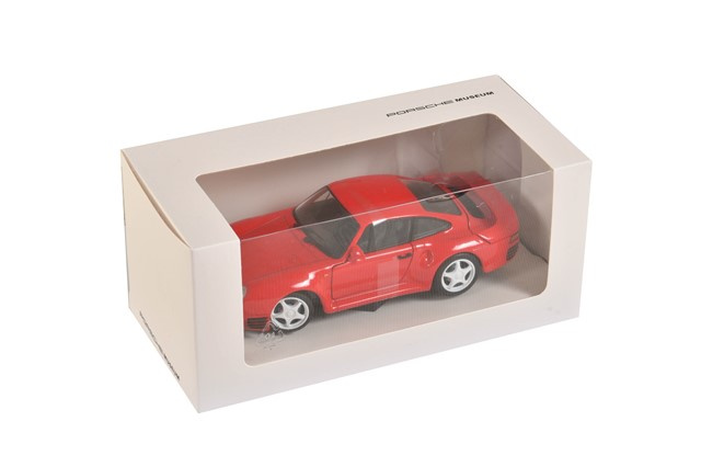 Porsche 959 1986, indischrot, Welly, Maßstab 1:24