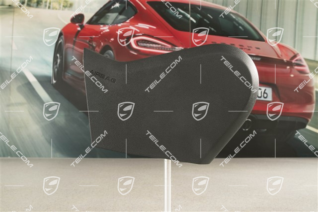 Front seat trim cover, outer, Black, L