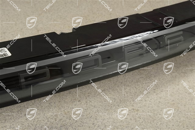 Heckleuchte / Heckklappe, mitte, in Schwarz, Schriftzug Schwarz