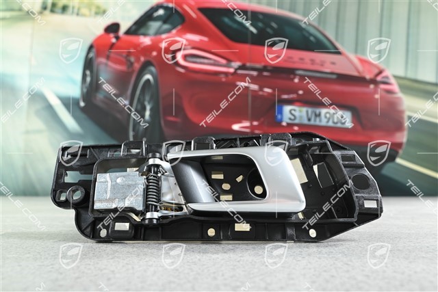 Innenbetaetigung / Hebel, Schwarz-matt / Galvanosilber, R