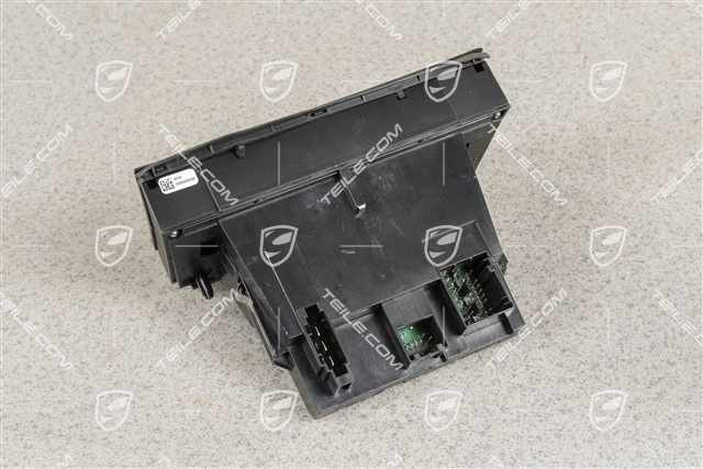 Control panel / switchboard air conditioner, Matte black / high gloss chrome finish
