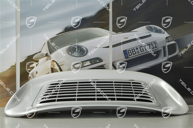 Turbo rear spoiler, incl. rear bonnet (engine lid), set incl. grille and all attachment parts