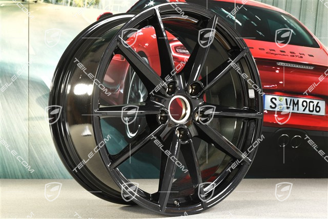 20-inch wheel rim Carrera S, 8,5J x 20 ET53, Jet Black Metallic
