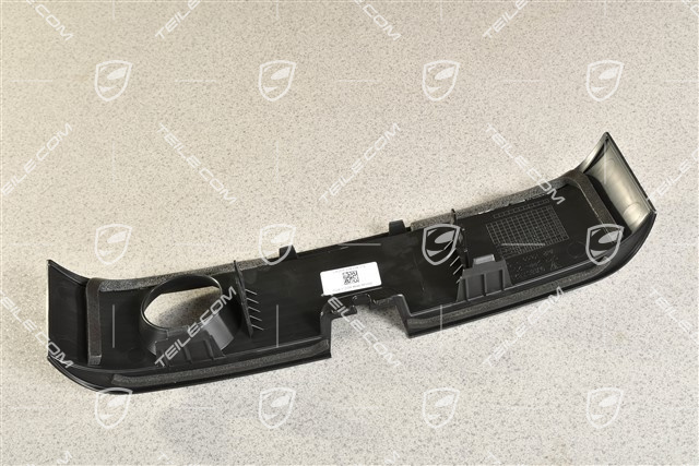 Blenda środkowa przedniego zderzaka, Real Top View, czarny mat