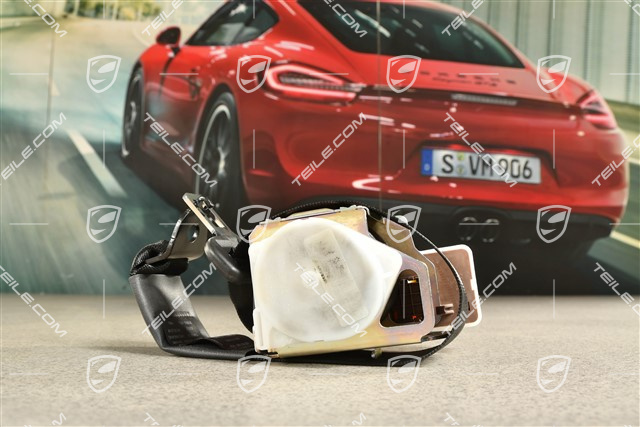 Rear seat belt, centre, Black