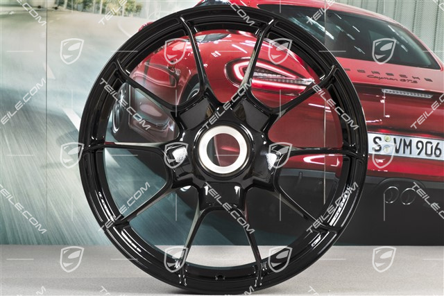 20" Felgensatz 911 Turbo S Exclusive Design, Felgen 11,5J x 20 ET56 + 9J x 20 ET51, Schwarz Hochglanz