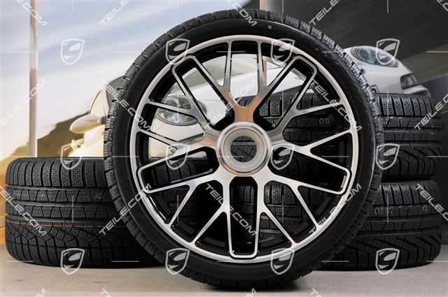 20" Turbo S Koła zimowe komplet do Turbo S, centralnie mocowane, felgi 8,5J x 20 ET51 + 11J x 20 ET59 + opony zimowe Pirelli Sottozero II 245/35 R20+295/30 R20, czujniki ciśnienia