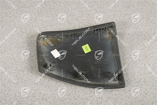 Blende für Mittelkonsole, Leder, Schwarz, L