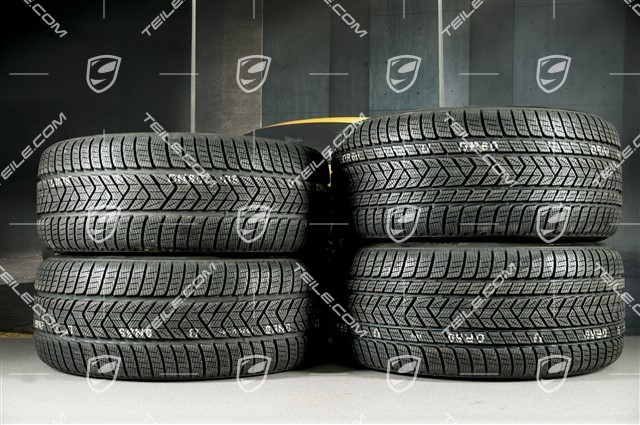 20-inch Cayenne Sport winter wheel set, rims 9J x 20 ET50 + 10,5J x 20 ET64 + NEW Pirelli winter tyres 275/45 R20 + 305/40 R20, with TPMS