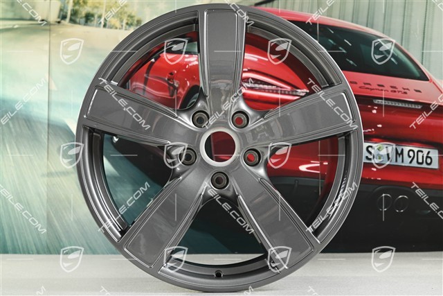 20-inch wheel rim set Carrera Sport, 8,5J x 20 ET57 + 10,5J x 20 ET51, titanium dark