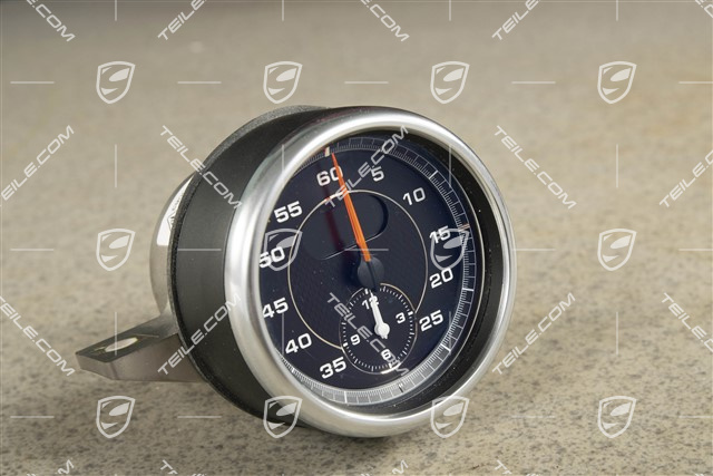 Stopwatch, black-coloured instrument dials