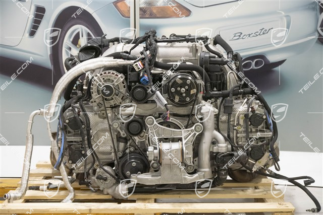 Engine 4.0L for manual gearbox, Cayman GT4 / Boxster Spyder, DWA / 420 PS, complette, mileage about 5.000 km