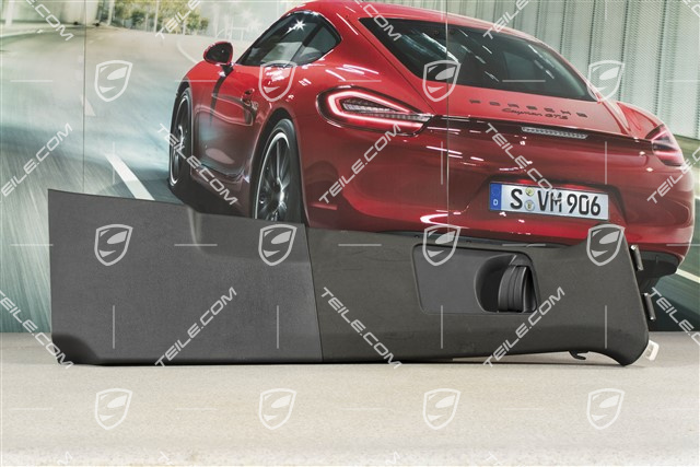 Tapicerka słupka B, Materiałowa, Czarna, R