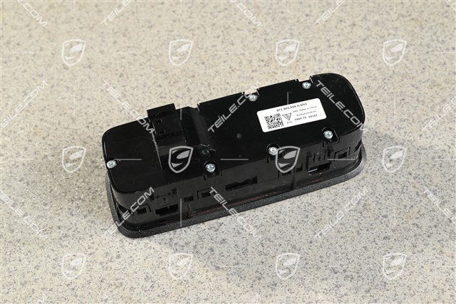 Power windows switch, Drivers side, Black matte