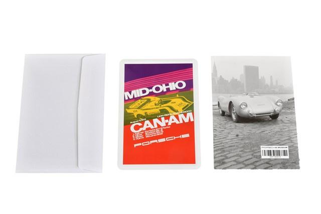 Porsche Museum  Blechkarte CanAm 917/10 10 cm  x 15 cm