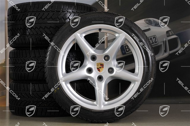 18" Winterräder Satz Carrera III, 8J x 18 ET 57 + 11J x 18 ET 51, C4/C4S