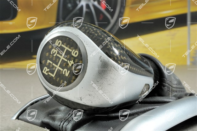 Schalthebelknopf, CARBON, spacegrau