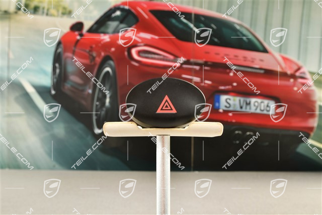 Hazard / warning light switch, Black matte