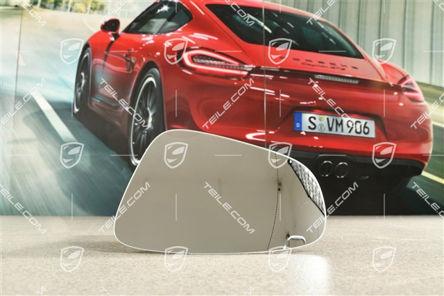 Szkło lusterka, autom. ściemniane lusterko zewn., wypukłe (ze strefą), L