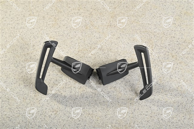 GT3 RS, Przełączniki zmiany biegów / łopatki kierownicy, pakiet Weissach, czarna