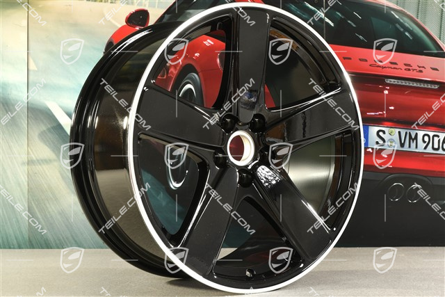 19" Felge Macan Sport Classic, 8,5J x 19 ET21, schwarz hochglanz