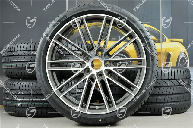 20-inch summer wheels set 911 Turbo IV, rims 8,5J x 20 ET49 + 11,5J x 20 ET56 + summer tyres 245/35 R20 + 305/30 R20