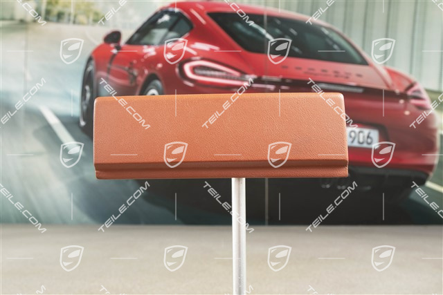 Cover Ashtray, Leather, Terracotta