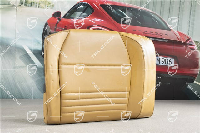 Back seat backrest, leather, savannah beige, Cabrio, R