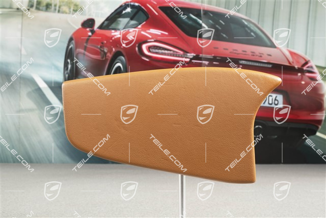 Centre console / tunnel cover, Leather, Lateral, Brown/Natural, Coupe/ Targa, L