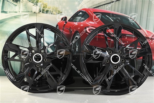 21" Felgensatz Cross Turismo Design, 9,5J x 21 ET60 + 11,5J x 21 ET66, schwarz hochglanz