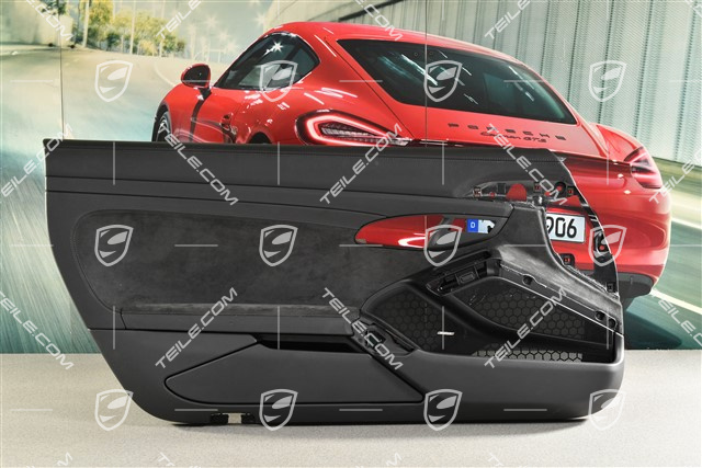 Türverkleidung, Leder/Alcantara Schwarz / Schwarz Leder zierleiste, Sitzpositions, Bose, L (beschadigt leder)