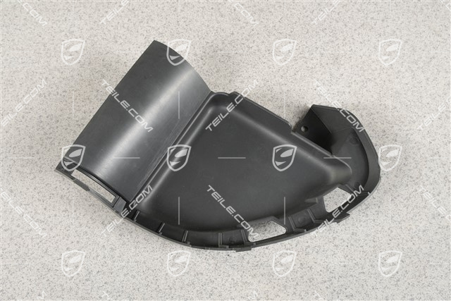 Air duct / guide / 3,6L 4,8L, Satin black, R