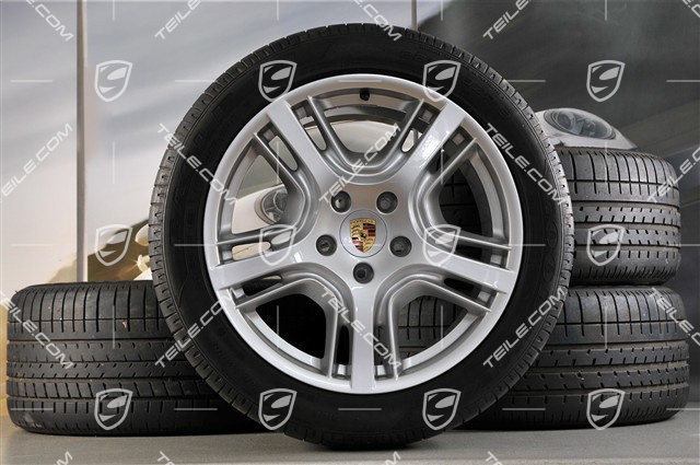 19" Panamera design summer wheels set, rims 9J x 19 ET60 + 10J x 19 ET61 + Michelin summer tyres 255/45 R19 + 285/40 R19