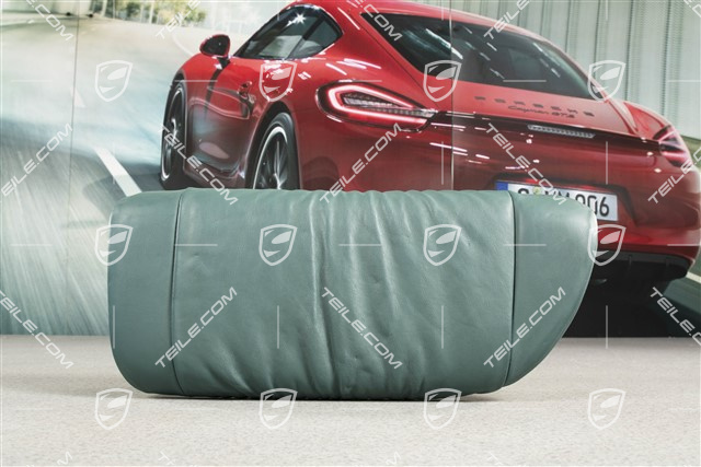 Lordosenstütze / Mittelteil, Raffleder, Nephritegrün, Cabrio, R