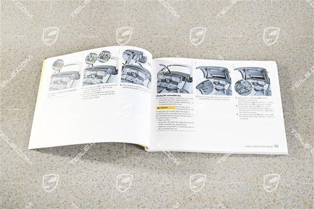 Porsche 911 997.2 Driver's Manual / Handbook, English
