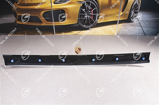 Zierleiste Heckklappe, komplett, Hochglanz schwarz