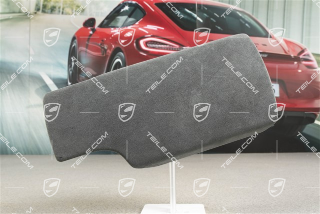 Pokrywa zewnętrzna konsoli środkowej, Skóra/Alcantara, Czarna