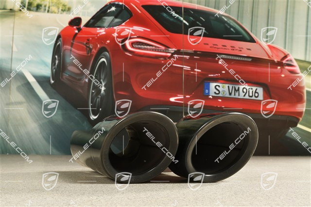 2,0L, Tail pipe, Black, L
