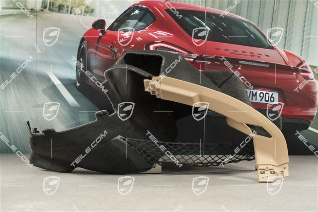 Seitenwandverkleidung hinten, Schwarz/Luxorbeige, L